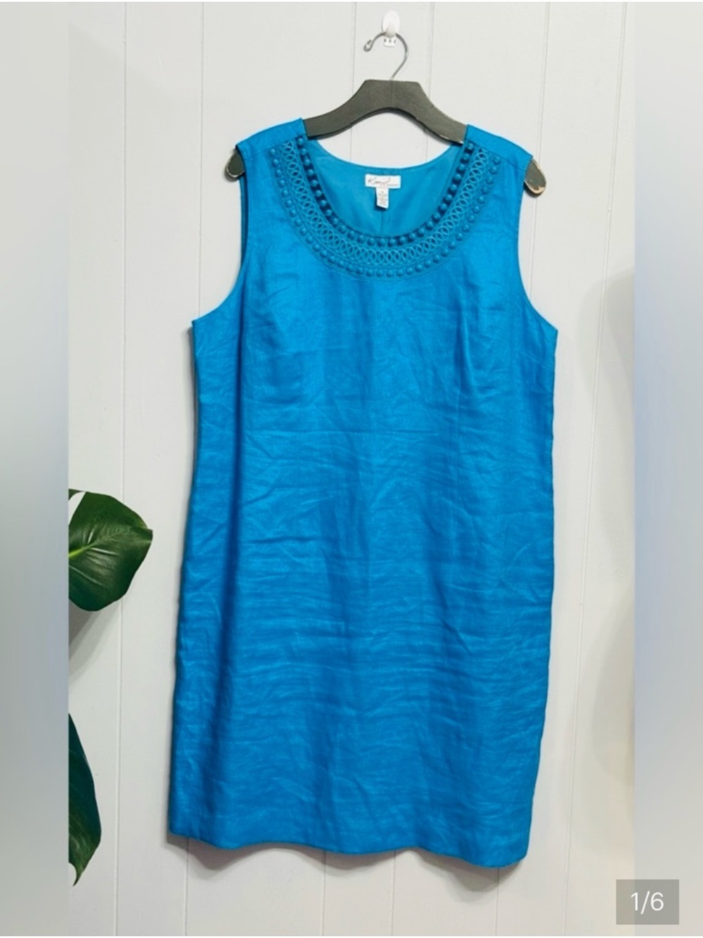 #13)  Kim Rogers Sleeveless Midi Dress in Bright Blue